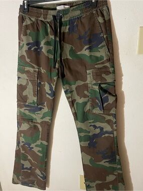 PacSun Camo Cargo Pants Green & Brown Size Medium